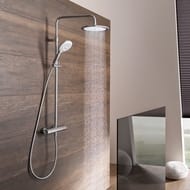 Душевая система KLUDI FRESHLINE 6709205-00 термостат, верхний/ручной душ, цвет: хром