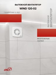 ���������� ERA WIND D120 ���������, 160 �3/�, 30 ��, ���.����, �����, WIND 120-02