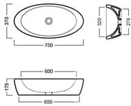 �������� ��������� Hatria Nido Y0R201 370�750�175 ��� ��������� ��� ���������, ��� ��������, �����