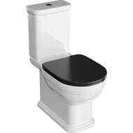 Сиденье для унитаза KERAMA MARAZZI POMPEI с микролифтом, черное гл. (370х470х30), PO.seat.01\BLK