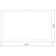 ������� Silver Mirrors ������� (1000�800) LED-���������, ������, ������, ������. ������� ��-00002162