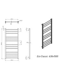 GROTA ECO CLASSIC ����������������� "�������" 630x1200 �������. ����. �����, ����./���. ����. D-1/2"