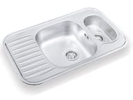 Уценка! Мойка врезная Ukinox Comfort 775х490 полир.сталь, слив 3 1/2, 2чаши, COP 775.490 15GT8K 2
