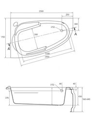 ����� ��������� Cersanit JOANNA (1500�950�430) �����, ����� 63336