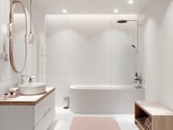 Душевая система Hansgrohe Pulsify 24230000 Showerpipe 260 1jet с термостатом для ванны, хром