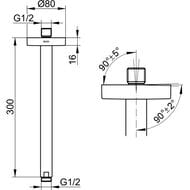 ��������� ��� ���� KEUCO Elegance ����������, 300 ��, ������� ����������, ���� 51689010300