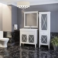 Зеркало Opadiris Палермо 90 (900х45х880) подвесное, без подсветки, белый матовый Z0000008548