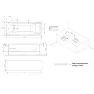 Ванна акриловая AM.PM Gem (1700х750х590) прямоугольная, белая W93A-170-075W-A