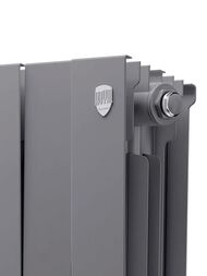 Радиатор биметаллический, 12 секций ROYAL THERMO PianoForte 500 ВШГ 590х970х100 2376 Вт Серебристый — изображение 4