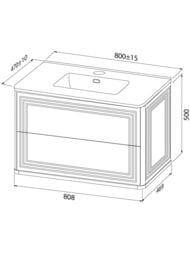 ����� � ��������� IDDIS Oxford Neo 80�� (470�808�500��) ���������, 2 ��., ����� ������� OXN80W0i95K