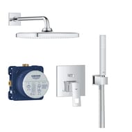 Душевая система Grohe Eurocube 25239000 встраиваемый смеситель с вн.частью, верхний/ручной душ, хром