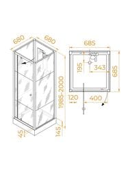 ������� ������ RGW Andaman AN-207 (700�700�2000) ������ 5�� Frost Line/������� ����� 411320777-95