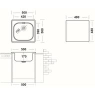 ����� ������� Ukinox ������ 500�500 ������� ����.�����, ���� 3 1/2, 0,6�� SPM500.500 -GT6K -C