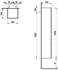 ����� ��������� Laufen PRO 4.8312.2.095.423.1 (350�335�1650) ����� ������, �����