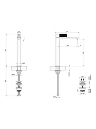 ��������� ��� �������� Gessi Inverso Diamantato 270 ��, ������ ������, ������ ����. 73653.149