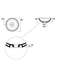 �������� ��������� Kerasan Ciotola 460�460�150 ��� ��������� ��� ���������, ����� ������� 430330