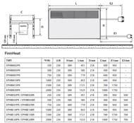 Конвектор настенный ENSTO FinnHeat 1500 Вт (1121х389х85) электронный термостат, EPHBE15PR