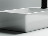 Раковина накладная Ceramicanova Element 375х215х100 правый, отв. под смеситель, белый CN5007