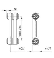 �������� �������� IRSAP TESI 2 ������������� (1800�270�65), 6 ������,���.�����. 3/4", ���������� ���