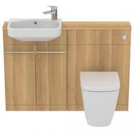 Унитаз приставной Ideal Standard i life S 355х480х400 соло, безободковый, белый T459401