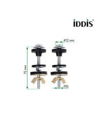 �������� ��������� ����� � ������� IDDIS M6x75 2 �����, �����, ���� 907M6752SK