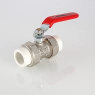 Кран шаровый латунный Valtec 32х32мм, с PPR муфтами, VTp.745.0.032