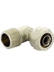 Угольник Tiemme м/пластик обжим. 16х1/2"Н 1600013(1604N001604) — миниатюра 1
