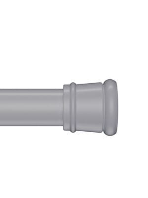 Карниз для ванной комнаты IDDIS Elegante 1100-2000 мм, прямой, алюминий, серый матовый SRC0120i14