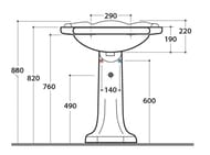 ��������� ��� �������� Globo Paestum 640�340�340 ����: ����� PA005BI