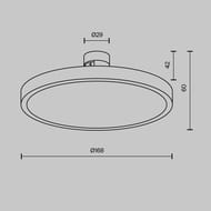 �������� ���������� Maytoni Plato (�����) TR153-1-10W4K-BS Flarity 4000K 10�� 120�, IP20, ������