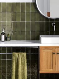Плитка настенная EQUIPE MANACOR Basil Green (75х150) зеленая 26908 (кв.м.) — изображение 2