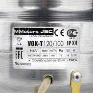 Вентилятор MMOTORS ВОК 120/100 Т (150° С) канальный