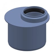 Переходной патрубок канализационный Poloplast 110х90, короткий, арт.2290