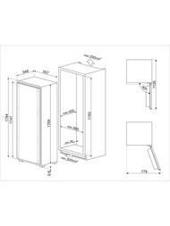 Холодильник встраиваемый SMEG S9L174D1D — изображение 4
