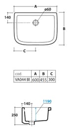 ������������� �������� Globo IRIS VA044BI 600�455�300 ���������, �������, ��� ���. ��� ����., �����
