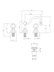    Migliore OLIVIA  3 .,  /, / ML.OLV-5825.BI.CR