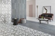 Керамогранитная плитка VITRA Serpeggiante Декор Геометрия (600х600) холодная гамма K947864LPR(кв.м.)