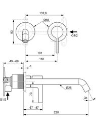 ��������� ��� �������� Ideal Standard JOY A7378A2 ������������, �������������, ����  ������
