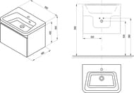 ����� ��� ���������� RAVAK SD 10� 650 (650x480x450) 2 �����, ����� X000001286