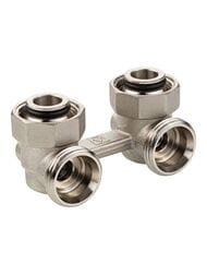 Узел для нижнего подключения радиатора VALTEC 3/4" угловой, евроконус VT.345.ANE.05 — миниатюра 1