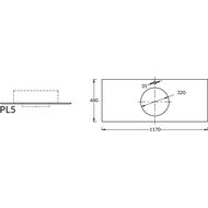 ���������� KERAMA MARAZZI PLAZA Modern 1170�480�9 ��� �����, ������ PL5.SG560420R\120