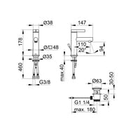 ��������� ��� �������� Keuco IXMO PURE 94 ��,�������������,� �./��., ���� 59502011000