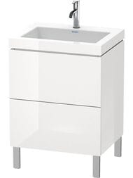 ����� � ������������ Duravit L-Cube 600�698�480 2 �����, 1 �����. ��� ����., ����� ������ LC6936O2222