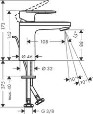 ��������� ��� ����������� Hansgrohe Vernis Blend 71571000 ������������ 100, ����.��������, ����,����