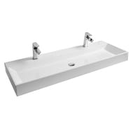Умывальник RAVAK NATURAL DUO 1200 (1200х450х140) двойной, белый, без перелива