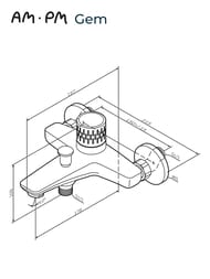 ��������� AM.PM Gem ��� �����/���� ���������, �������������, ��������� �����������, ���� F90A10400