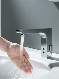 Смеситель для раковины Aquatek Лира AQ5410CR сенсорный, низкий излив 115мм, цвет: хром — изображение 2
