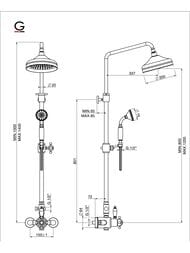 ������� ������� GATTONI Orta ���������������� ���������, �������/������ ���, ���� KIT/TS80CO