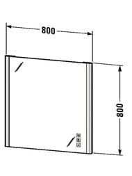 ������� Duravit XSquare 800x800�33 ���������, ������, ��������, ��������� ������ XS701200000