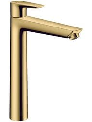 Смеситель Hansgrohe Talis E 71717990 для раковины 240мм, без сливного г/ра, полирован золото — миниатюра 1
